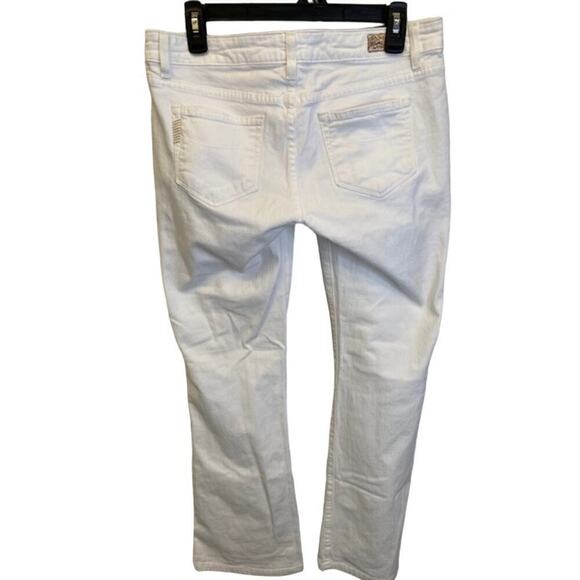 Paige Womens Size 29 (32 in Waist) White 'Laurel Canyon' Low Rise Bootcut Jeans - Picture 3 of 7